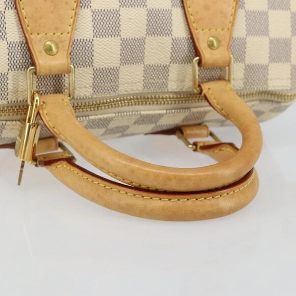 LOUIS VUITTON Damier Azur Speedy 25 Hand Bag N41534 LV Auth 143957V - Picture 8 of 16